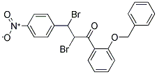 1-[2-(BENZYLOXY)PHENYL]-2,3-DIBROMO-3-(4-NITROPHENYL)PROPAN-1-ONE Struktur