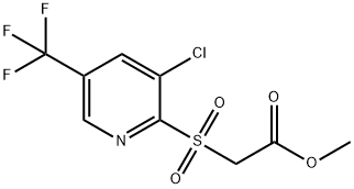 METHYL 2-([3-CHLORO-5-(TRIFLUOROMETHYL)-2-PYRIDINYL]SULFONYL)ACETATE Struktur