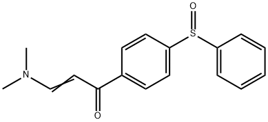 3-(DIMETHYLAMINO)-1-[4-(PHENYLSULFINYL)PHENYL]-2-PROPEN-1-ONE Struktur