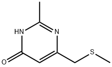 2-METHYL-6-[(METHYLSULFANYL)METHYL]-4-PYRIMIDINOL Struktur