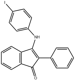 3-((4-IODOPHENYL)AMINO)-2-PHENYLINDEN-1-ONE Struktur