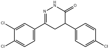 4-(4-CHLOROPHENYL)-6-(3,4-DICHLOROPHENYL)-4,5-DIHYDRO-3(2H)-PYRIDAZINONE Struktur