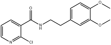 N-(2-(3,4-DIMETHOXYPHENYL)ETHYL)(2-CHLORO(3-PYRIDYL))FORMAMIDE Struktur