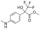 3,3,3-TRIFLUORO-2-HYDROXY-2-(4-METHYLAMINO-PHENYL)-PROPIONIC ACID METHYL ESTER Struktur