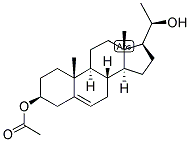 5-PREGNEN-3-BETA, 20-BETA-DIOL 3-ACETATE Struktur