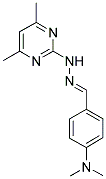 4-(DIMETHYLAMINO)BENZALDEHYDE (4,6-DIMETHYLPYRIMIDIN-2-YL)HYDRAZONE Struktur