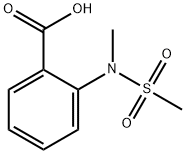 2-[METHYL(METHYLSULFONYL) AMINO] BENZOIC ACID Struktur