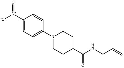 N-ALLYL-1-(4-NITROPHENYL)-4-PIPERIDINECARBOXAMIDE Struktur