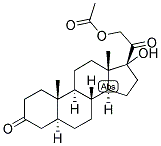 5-ALPHA-PREGNAN-17,21-DIOL-3,20-DIONE 21-ACETATE Struktur