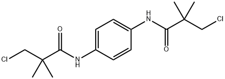 3-CHLORO-N-(4-[(3-CHLORO-2,2-DIMETHYLPROPANOYL)AMINO]PHENYL)-2,2-DIMETHYLPROPANAMIDE Struktur