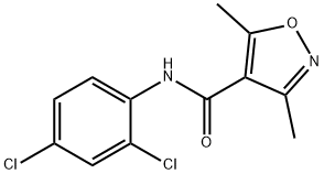 N-(2,4-DICHLOROPHENYL)-3,5-DIMETHYL-4-ISOXAZOLECARBOXAMIDE Struktur