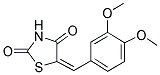 (5E)-5-(3,4-DIMETHOXYBENZYLIDENE)-1,3-THIAZOLIDINE-2,4-DIONE Struktur