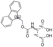 N-FMOC-L-ASPARTIC ACID, [14C(U)] Struktur