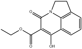 ETHYL 6-HYDROXY-4-OXO-1,2-DIHYDRO-4H-PYRROLO[3,2,1-IJ]QUINOLINE-5-CARBOXYLATE Struktur