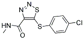 5-[(4-CHLOROPHENYL)SULFANYL]-N-METHYL-1,2,3-THIADIAZOLE-4-CARBOXAMIDE Struktur