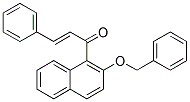 1-[2-(BENZYLOXY)-1-NAPHTHYL]-3-PHENYLPROP-2-EN-1-ONE Struktur