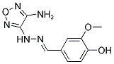 4-HYDROXY-3-METHOXYBENZALDEHYDE (4-AMINO-1,2,5-OXADIAZOL-3-YL)HYDRAZONE Struktur