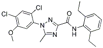 1-(2,4-DICHLORO-5-METHOXYPHENYL)-N-(2,6-DIETHYLPHENYL)-5-METHYL-1H-1,2,4-TRIAZOLE-3-CARBOXAMIDE Struktur