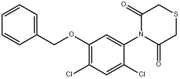 4-[5-(BENZYLOXY)-2,4-DICHLOROPHENYL]-3,5-THIOMORPHOLINEDIONE Struktur