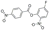 5-FLUORO-2-NITROPHENYL 4-NITROBENZOATE Struktur