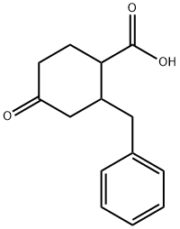 2-BENZYL-4-OXOCYCLOHEXANECARBOXYLIC ACID Struktur