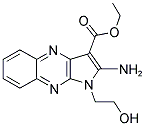 ETHYL 2-AMINO-1-(2-HYDROXYETHYL)-1H-PYRROLO[2,3-B]QUINOXALINE-3-CARBOXYLATE Struktur