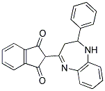 2-(2-PHENYL-2,3-DIHYDRO-1H-1,5-BENZODIAZEPIN-4-YL)-1H-INDENE-1,3(2H)-DIONE Struktur