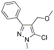 (5-CHLORO-1-METHYL-3-PHENYL-1H-PYRAZOL-4-YL)METHYL METHYL ETHER Struktur