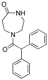 1-DIPHENYLACETYL-2,3,6,7-TETRAHYDRO-(1H)-1,4-DIAZEPIN-5(4H)-ONE Struktur