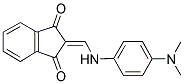 2-(((4-(DIMETHYLAMINO)PHENYL)AMINO)METHYLENE)INDANE-1,3-DIONE Struktur