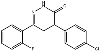 4-(4-CHLOROPHENYL)-6-(2-FLUOROPHENYL)-4,5-DIHYDRO-3(2H)-PYRIDAZINONE Struktur