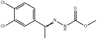 METHYL 2-[1-(3,4-DICHLOROPHENYL)ETHYLIDENE]-1-HYDRAZINECARBOXYLATE Struktur