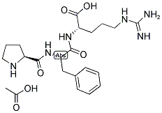 L-PRO-PHE-ARG CH3COOH Struktur