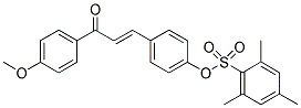 4-[3-(4-METHOXYPHENYL)-3-OXOPROP-1-ENYL]PHENYL 2,4,6-TRIMETHYLBENZENE-1-SULFONATE Struktur