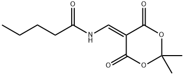 N-[(2,2-DIMETHYL-4,6-DIOXO-1,3-DIOXAN-5-YLIDEN)METHYL]PENTANAMIDE Struktur