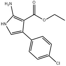 ETHYL 2-AMINO-4-(4-CHLOROPHENYL)-1H-PYRROLE-3-CARBOXYLATE Struktur