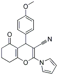 4-(4-METHOXYPHENYL)-5-OXO-2-(1H-PYRROL-1-YL)-5,6,7,8-TETRAHYDRO-4H-CHROMENE-3-CARBONITRILE Struktur