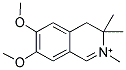 6,7-DIMETHOXY-2,3,3-TRIMETHYL-3,4-DIHYDRO-ISOQUINOLINIUM Struktur