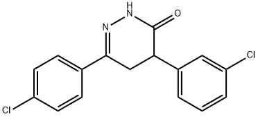 4-(3-CHLOROPHENYL)-6-(4-CHLOROPHENYL)-4,5-DIHYDRO-3(2H)-PYRIDAZINONE Struktur