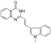 2-[(E)-2-(1-METHYL-1H-INDOL-3-YL)VINYL]QUINAZOLIN-4(3H)-ONE Struktur