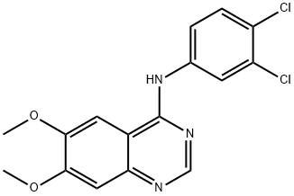 N-(3,4-DICHLOROPHENYL)-6,7-DIMETHOXY-4-QUINAZOLINAMINE Struktur