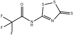 2,2,2-TRIFLUORO-N-(3-THIOXO-3H-1,2,4-DITHIAZOL-5-YL)ACETAMIDE Struktur