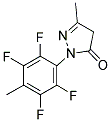 3-METHYL-1-(2,3,5,6-TETRAFLUORO-4-METHYLPHENYL)-2-PYRAZOLIN-5-ONE Struktur