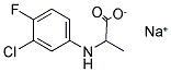 SODIUM, 2-(3-CHLORO-4-FLUORO-PHENYLAMINO)-PROPIONATE Struktur