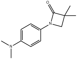 1-[4-(DIMETHYLAMINO)PHENYL]-3,3-DIMETHYL-2-AZETANONE Struktur