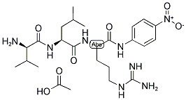 H-D-VAL-LEU-ARG-PNA ACETATE SALT Struktur