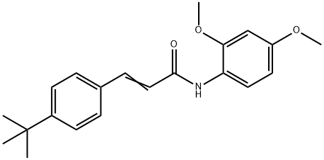 3-[4-(TERT-BUTYL)PHENYL]-N-(2,4-DIMETHOXYPHENYL)ACRYLAMIDE Struktur