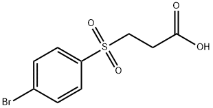 3-[(4-BROMOPHENYL)SULFONYL]PROPANOIC ACID Struktur