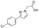 3-(4-CHLOROPHENYL)-1H-PYRAZOLE-1-ACETIC ACID Struktur