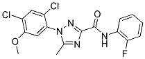 1-(2,4-DICHLORO-5-METHOXYPHENYL)-N-(2-FLUOROPHENYL)-5-METHYL-1H-1,2,4-TRIAZOLE-3-CARBOXAMIDE Struktur